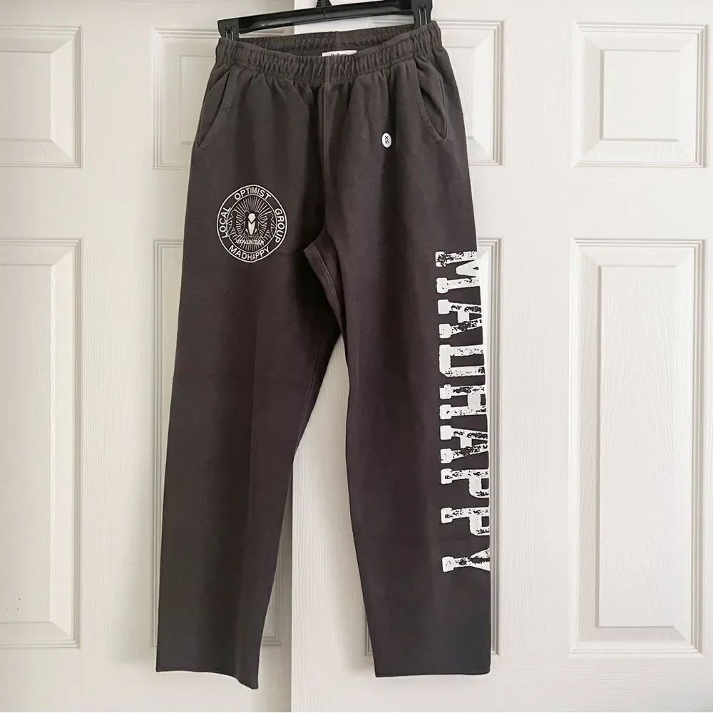 Madhappy Local Optimist Group Textured Sweatpants Grey XS NEW